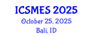 International Conference on Sport Medicine and Exercise Science (ICSMES) October 25, 2025 - Bali, Indonesia