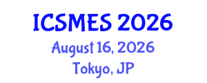 International Conference on Sport Medicine and Exercise Science (ICSMES) August 16, 2026 - Tokyo, Japan