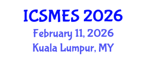 International Conference on Sport Medicine and Exercise Science (ICSMES) February 11, 2026 - Kuala Lumpur, Malaysia