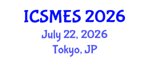 International Conference on Sport Medicine and Exercise Science (ICSMES) July 22, 2026 - Tokyo, Japan