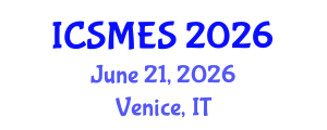 International Conference on Sport Medicine and Exercise Science (ICSMES) June 21, 2026 - Venice, Italy