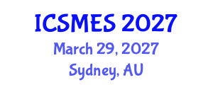 International Conference on Sport Medicine and Exercise Science (ICSMES) March 29, 2027 - Sydney, Australia International Conference on Sport Medicine and Exercise Science (ICSMES) March 29, 2027 - Sydney, Australia