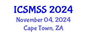 International Conference on Sport Medicine and Sport Science (ICSMSS) November 04, 2024 - Cape Town, South Africa