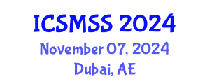 International Conference on Sport Medicine and Sport Science (ICSMSS) November 07, 2024 - Dubai, United Arab Emirates