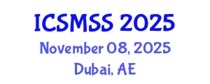 International Conference on Sport Medicine and Sport Science (ICSMSS) November 08, 2025 - Dubai, United Arab Emirates