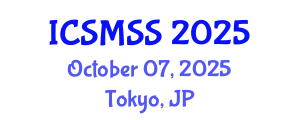 International Conference on Sport Medicine and Sport Science (ICSMSS) October 07, 2025 - Tokyo, Japan
