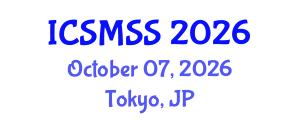 International Conference on Sport Medicine and Sport Science (ICSMSS) October 07, 2026 - Tokyo, Japan