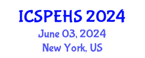 International Conference on Sport, Physical Education and Health Sciences (ICSPEHS) June 03, 2024 - New York, United States