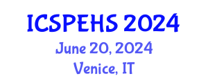 International Conference on Sport, Physical Education and Health Sciences (ICSPEHS) June 20, 2024 - Venice, Italy