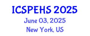 International Conference on Sport, Physical Education and Health Sciences (ICSPEHS) June 03, 2025 - New York, United States