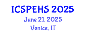 International Conference on Sport, Physical Education and Health Sciences (ICSPEHS) June 21, 2025 - Venice, Italy