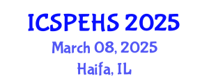 International Conference on Sport, Physical Education and Health Sciences (ICSPEHS) March 08, 2025 - Haifa, Israel