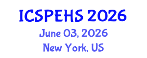 International Conference on Sport, Physical Education and Health Sciences (ICSPEHS) June 03, 2026 - New York, United States