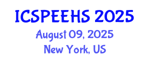 International Conference on Sport, Physical Education, Exercise and Health Sciences (ICSPEEHS) August 09, 2025 - New York, United States