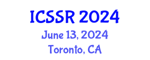 International Conference on Sport Science and Research (ICSSR) June 13, 2024 - Toronto, Canada
