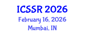 International Conference on Sport Science and Research (ICSSR) February 16, 2026 - Mumbai, India International Conference on Sport Science and Research (ICSSR) February 16, 2026 - Mumbai, India