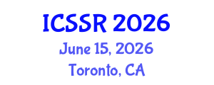 International Conference on Sport Science and Research (ICSSR) June 15, 2026 - Toronto, Canada