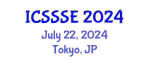 International Conference on Sport Science and Sports Engineering (ICSSSE) July 22, 2024 - Tokyo, Japan