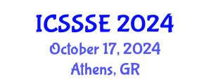 International Conference on Sport Science and Sports Engineering (ICSSSE) October 17, 2024 - Athens, Greece
