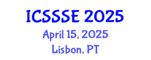 International Conference on Sport Science and Sports Engineering (ICSSSE) April 15, 2025 - Lisbon, Portugal