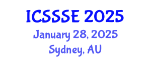 International Conference on Sport Science and Sports Engineering (ICSSSE) January 28, 2025 - Sydney, Australia