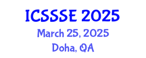 International Conference on Sport Science and Sports Engineering (ICSSSE) March 25, 2025 - Doha, Qatar