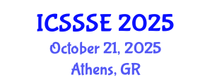 International Conference on Sport Science and Sports Engineering (ICSSSE) October 21, 2025 - Athens, Greece