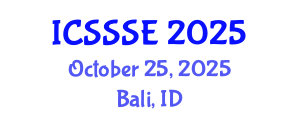 International Conference on Sport Science and Sports Engineering (ICSSSE) October 25, 2025 - Bali, Indonesia