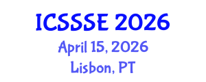 International Conference on Sport Science and Sports Engineering (ICSSSE) April 15, 2026 - Lisbon, Portugal