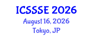 International Conference on Sport Science and Sports Engineering (ICSSSE) August 16, 2026 - Tokyo, Japan