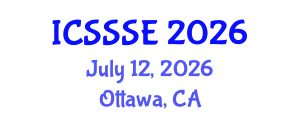 International Conference on Sport Science and Sports Engineering (ICSSSE) July 12, 2026 - Ottawa, Canada