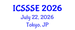 International Conference on Sport Science and Sports Engineering (ICSSSE) July 22, 2026 - Tokyo, Japan