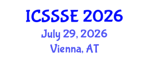 International Conference on Sport Science and Sports Engineering (ICSSSE) July 29, 2026 - Vienna, Austria