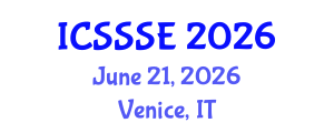 International Conference on Sport Science and Sports Engineering (ICSSSE) June 21, 2026 - Venice, Italy