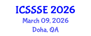 International Conference on Sport Science and Sports Engineering (ICSSSE) March 09, 2026 - Doha, Qatar International Conference on Sport Science and Sports Engineering (ICSSSE) March 09, 2026 - Doha, Qatar