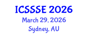 International Conference on Sport Science and Sports Engineering (ICSSSE) March 29, 2026 - Sydney, Australia