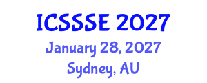 International Conference on Sport Science and Sports Engineering (ICSSSE) January 28, 2027 - Sydney, Australia International Conference on Sport Science and Sports Engineering (ICSSSE) January 28, 2027 - Sydney, Australia