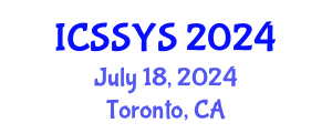 International Conference on Sport Science and Youth Sport (ICSSYS) July 18, 2024 - Toronto, Canada