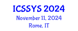 International Conference on Sport Science and Youth Sport (ICSSYS) November 11, 2024 - Rome, Italy