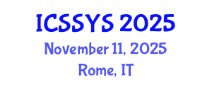 International Conference on Sport Science and Youth Sport (ICSSYS) November 11, 2025 - Rome, Italy