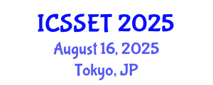 International Conference on Sport Science, Engineering and Technology (ICSSET) August 16, 2025 - Tokyo, Japan
