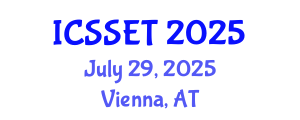 International Conference on Sport Science, Engineering and Technology (ICSSET) July 29, 2025 - Vienna, Austria