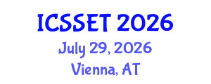 International Conference on Sport Science, Engineering and Technology (ICSSET) July 29, 2026 - Vienna, Austria