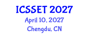 International Conference on Sport Science, Engineering and Technology (ICSSET) April 10, 2027 - Chengdu, China International Conference on Sport Science, Engineering and Technology (ICSSET) April 10, 2027 - Chengdu, China