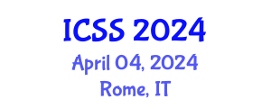 International Conference on Sport Science (ICSS) April 04, 2024 - Rome, Italy