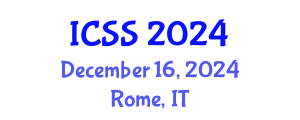 International Conference on Sport Science (ICSS) December 16, 2024 - Rome, Italy