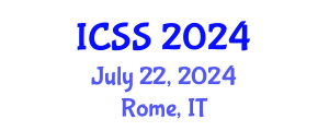 International Conference on Sport Science (ICSS) July 22, 2024 - Rome, Italy