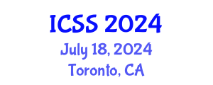 International Conference on Sport Science (ICSS) July 18, 2024 - Toronto, Canada