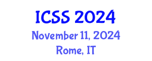 International Conference on Sport Science (ICSS) November 11, 2024 - Rome, Italy