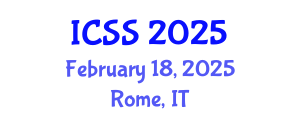 International Conference on Sport Science (ICSS) February 18, 2025 - Rome, Italy